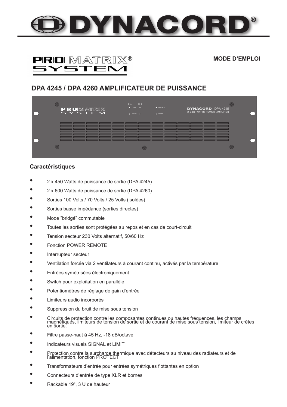 Dynacord DPA 4260 User Manual | Page 29 / 48