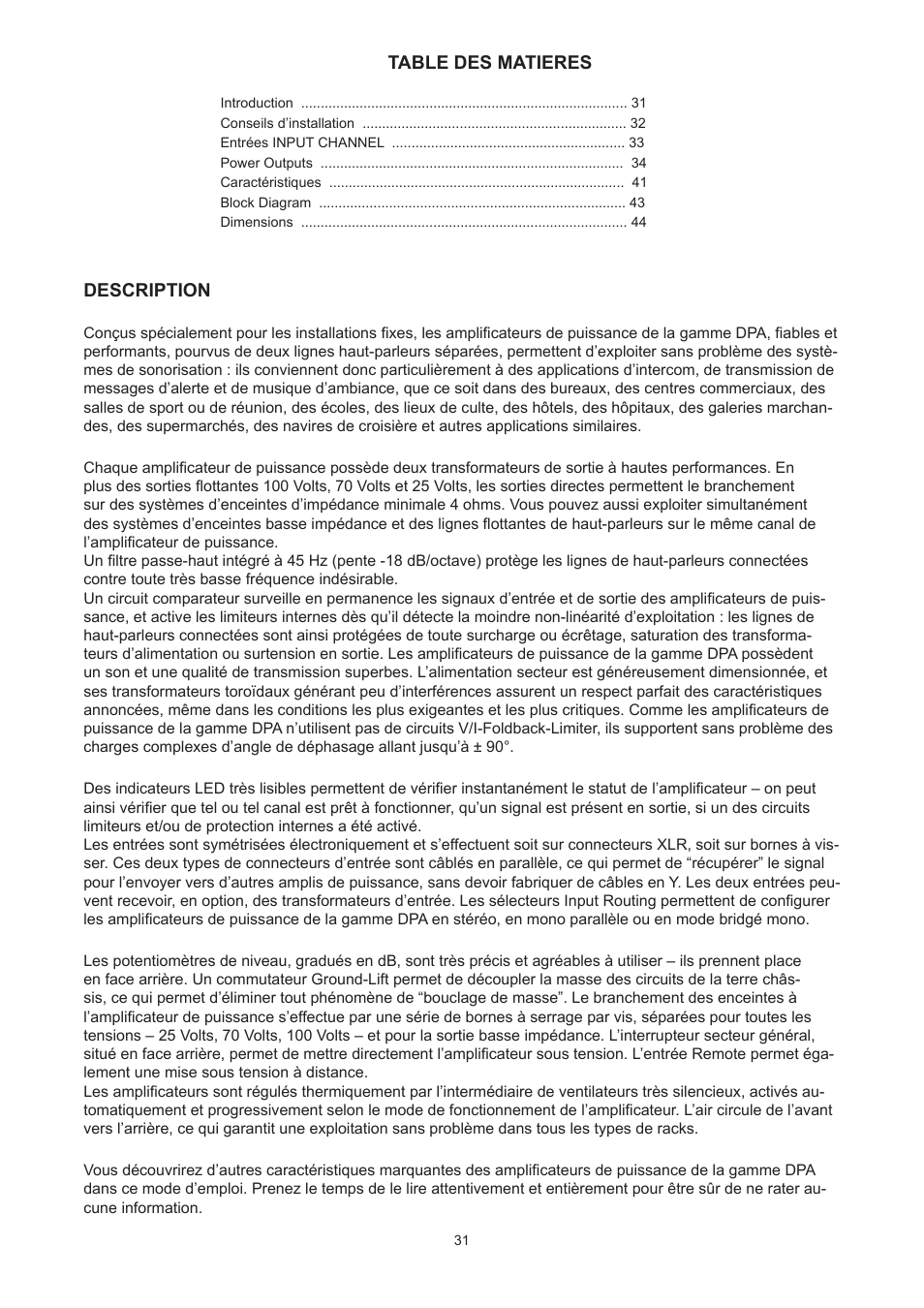 Dynacord DPA 4260 User Manual | Page 31 / 48