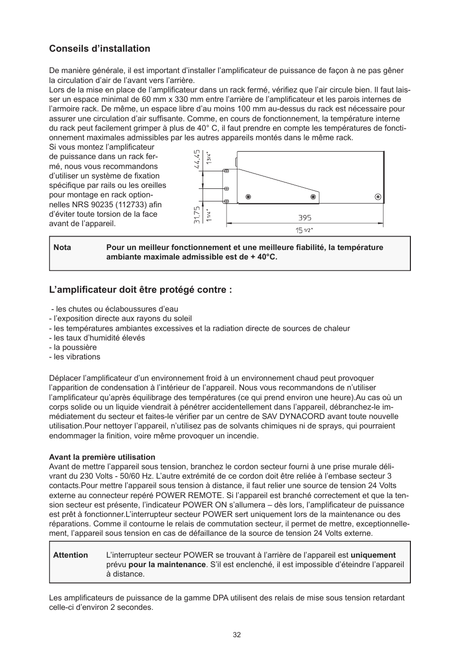 Dynacord DPA 4260 User Manual | Page 32 / 48