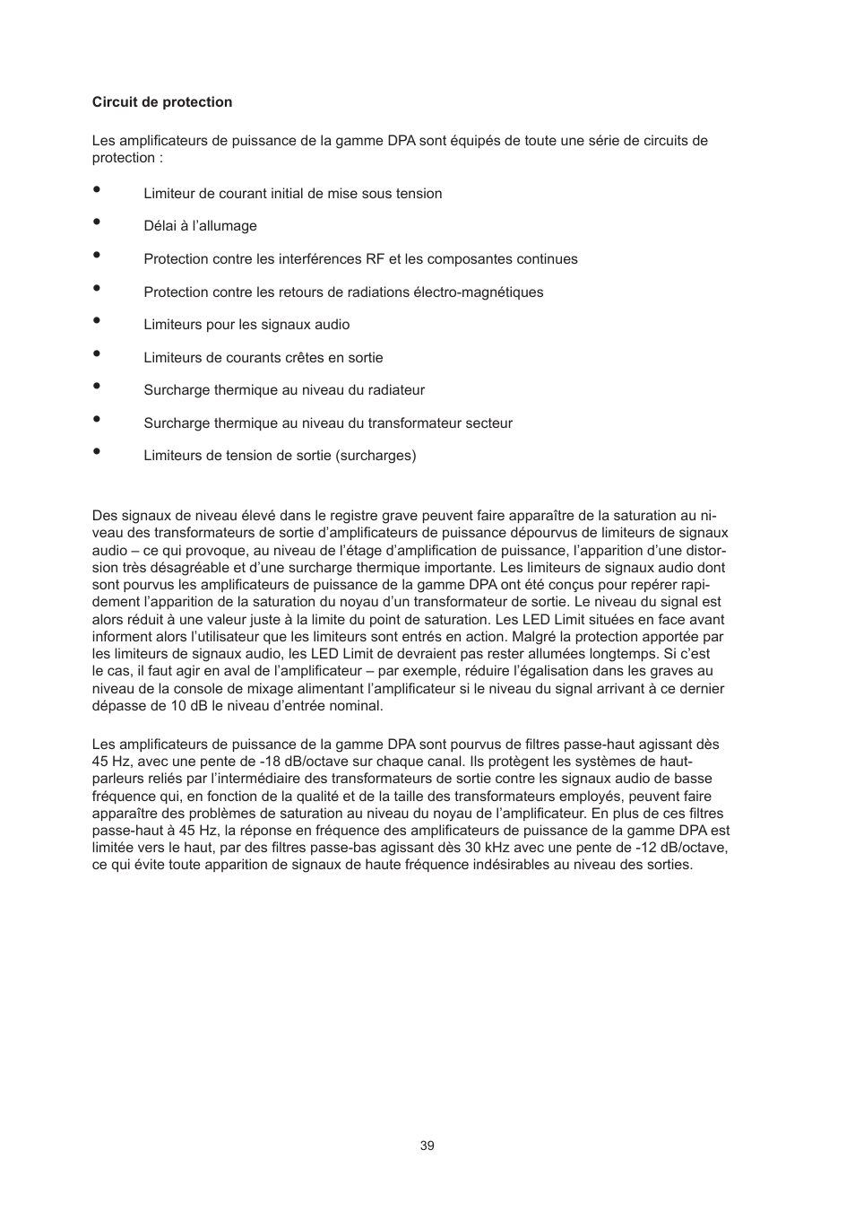 Dynacord DPA 4260 User Manual | Page 39 / 48