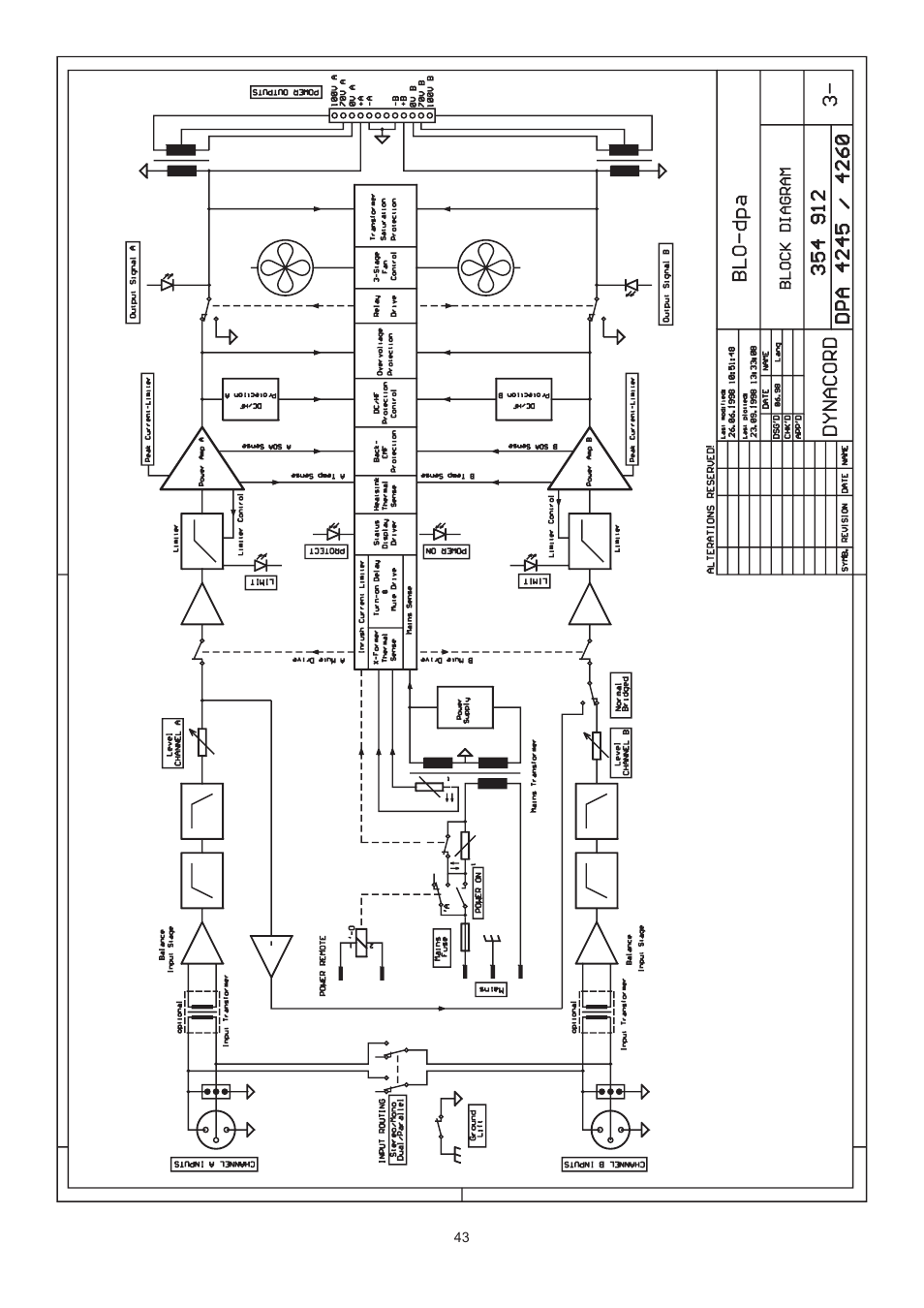 Dynacord DPA 4260 User Manual | Page 43 / 48