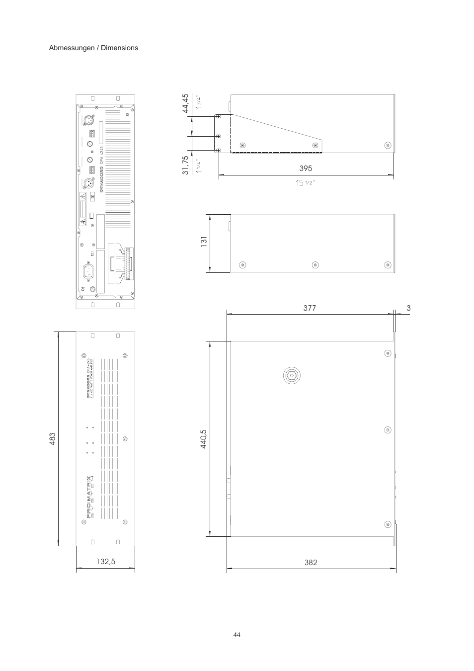 Dynacord DPA 4260 User Manual | Page 44 / 48