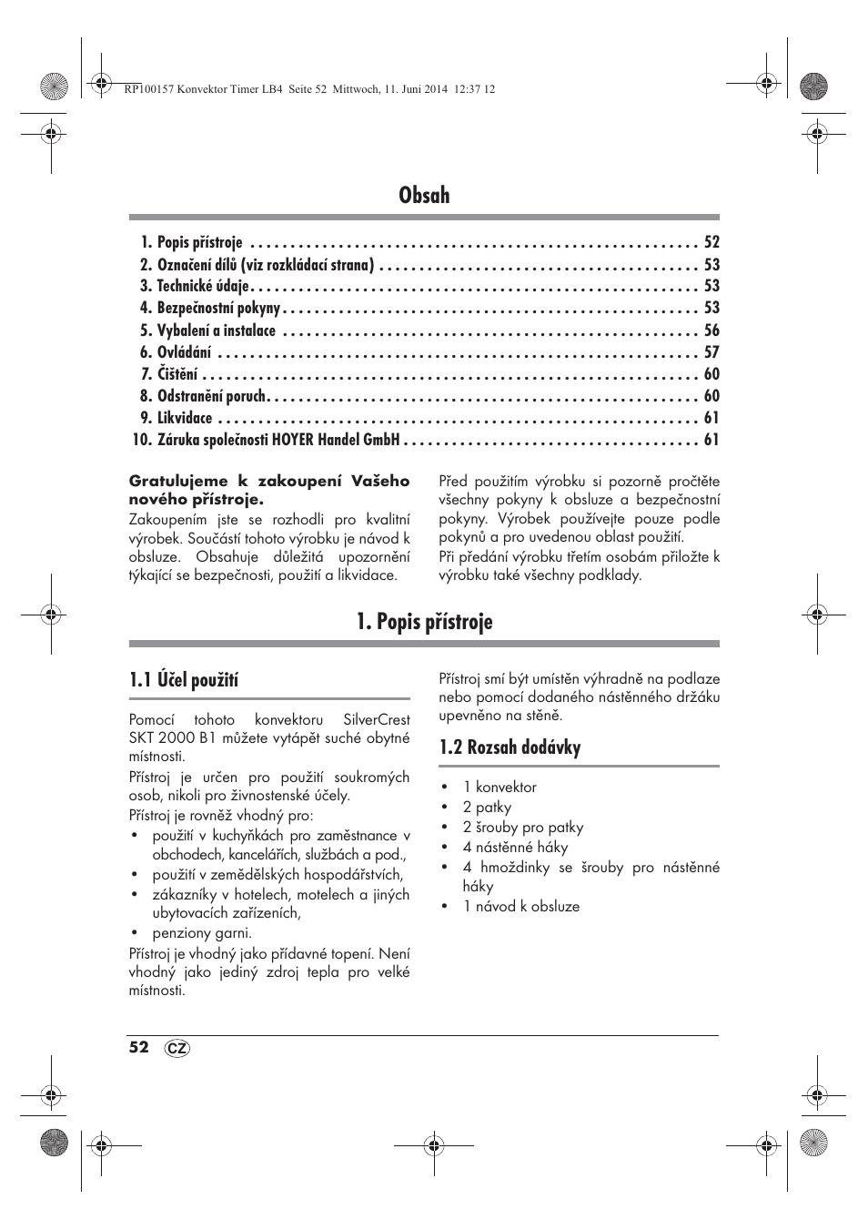 Silvercrest SKT 2000 B1 User Manual | Page 54 / 90