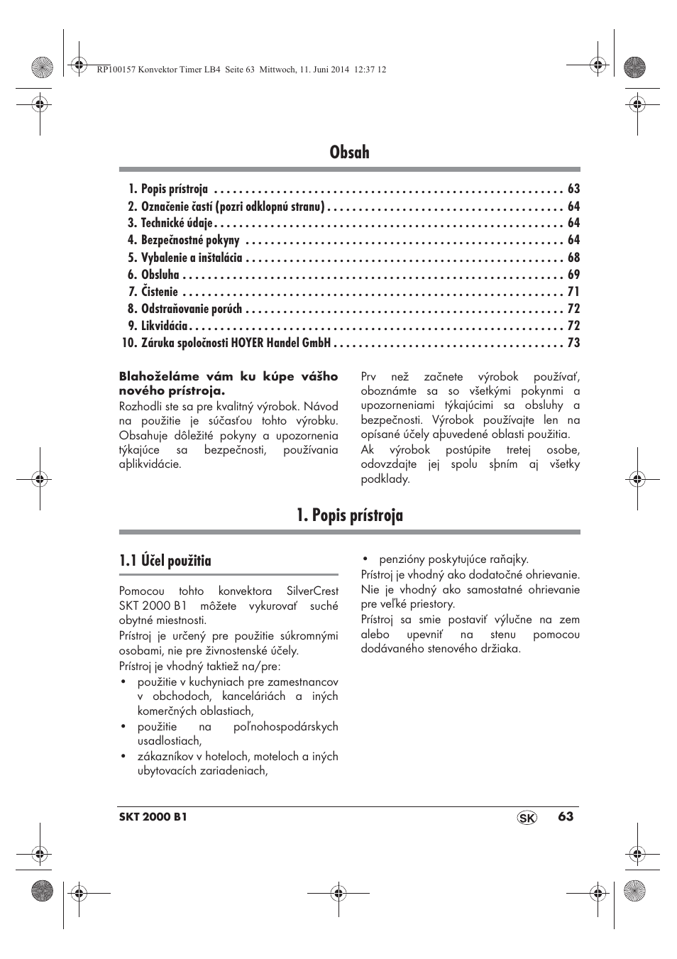 Silvercrest SKT 2000 B1 User Manual | Page 65 / 90