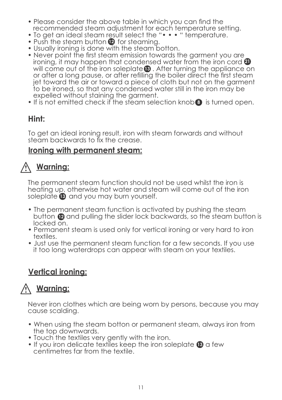 Hint, (h6/;(c&#d3.&./()/&3da ! warning | Silvercrest SDBC 3.5 A1 User Manual | Page 14 / 24