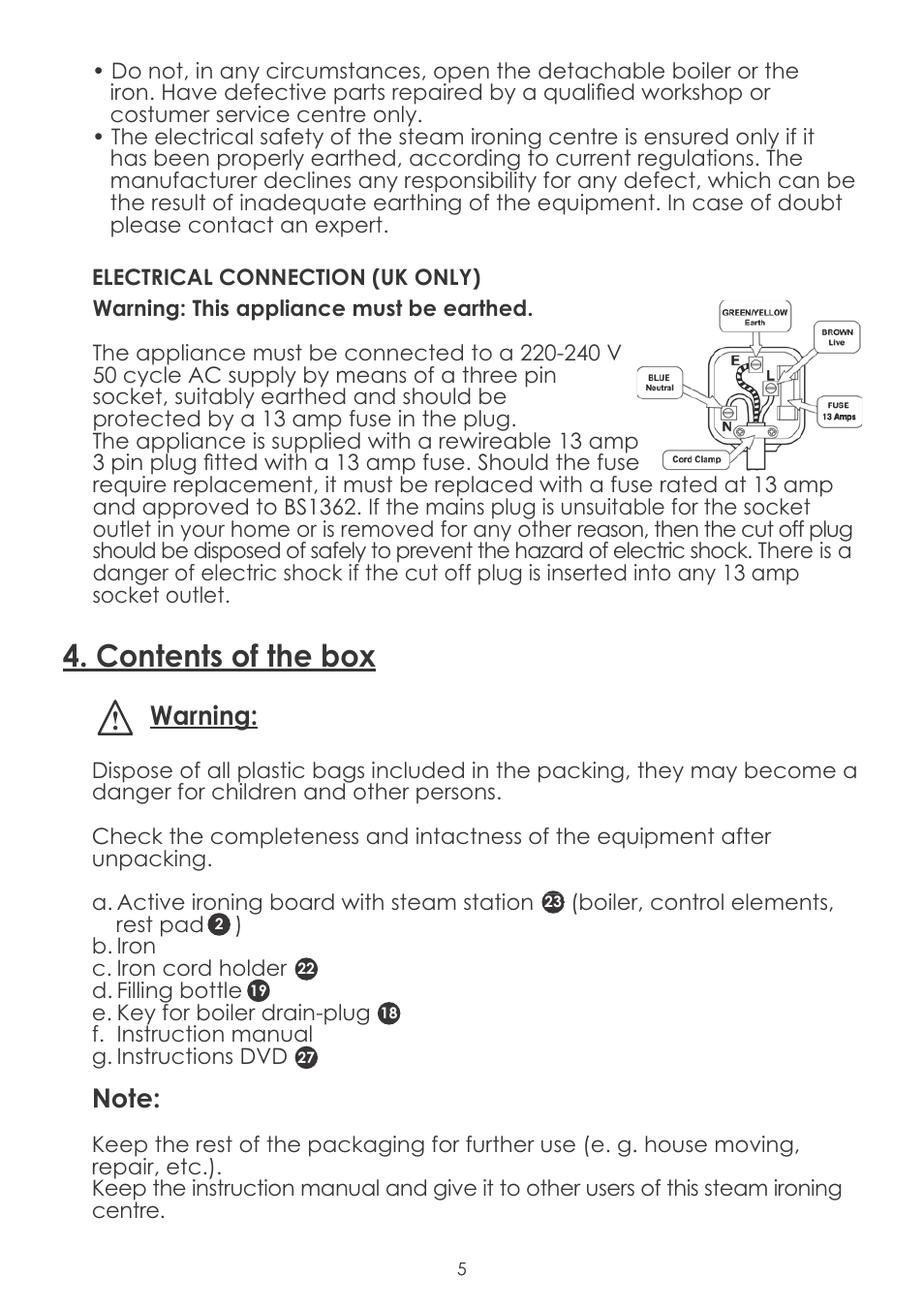 Warning | Silvercrest SDBC 3.5 A1 User Manual | Page 8 / 24