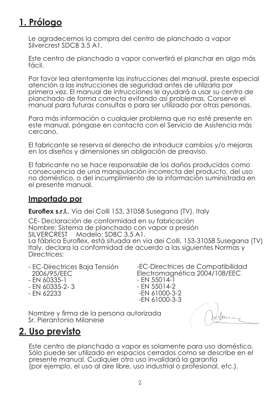 Prólogo, Importado por | Silvercrest SDBC 3.5 A1 User Manual | Page 5 / 64