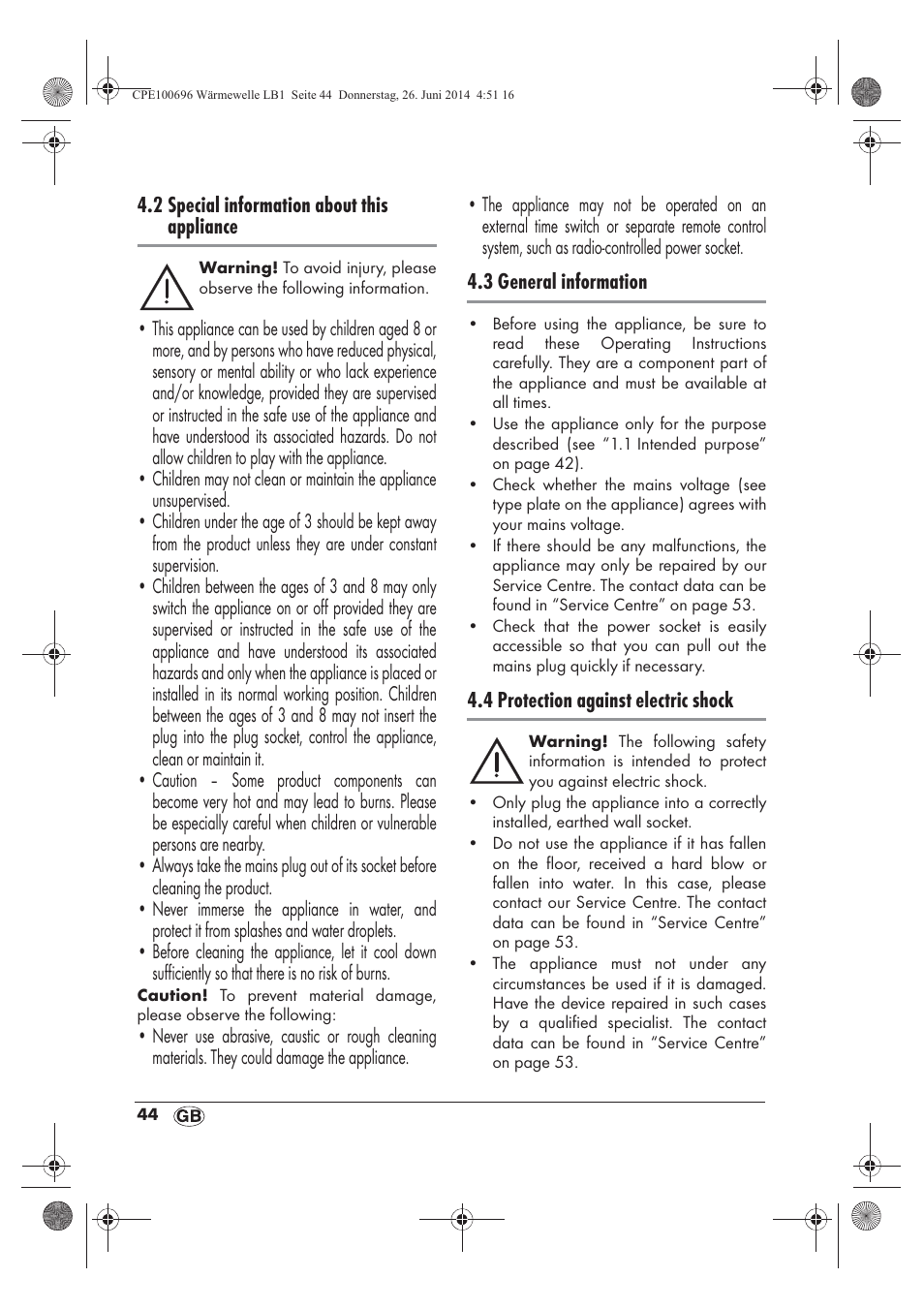 Silvercrest SWW 1500 B2 User Manual | Page 46 / 58