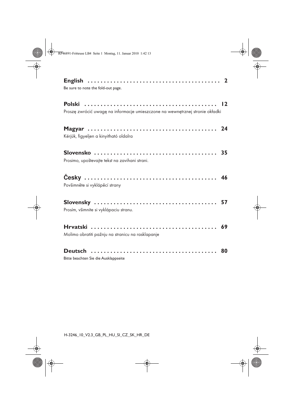 Silvercrest H-3246 User Manual | Page 2 / 94