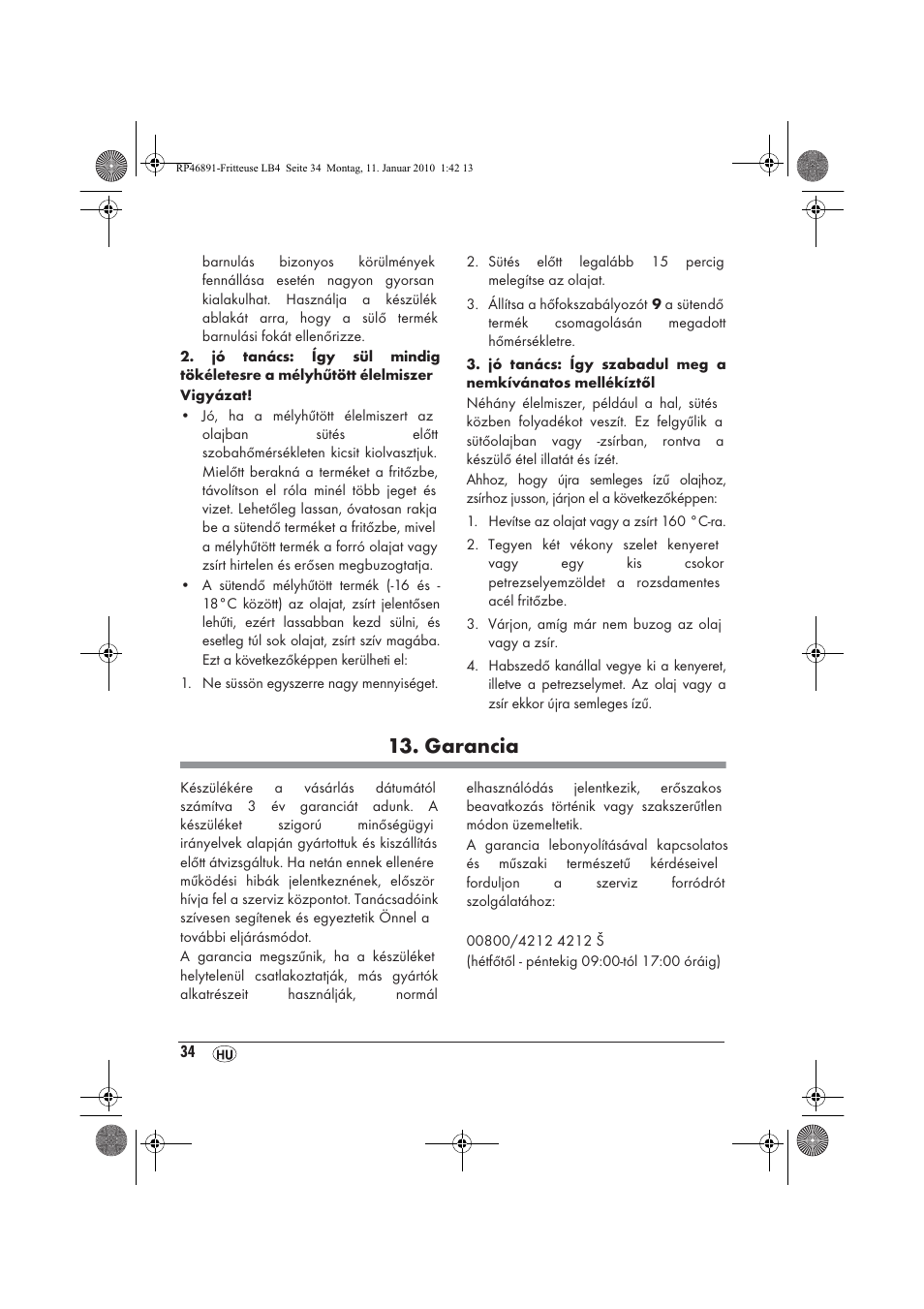 Garancia | Silvercrest H-3246 User Manual | Page 36 / 94