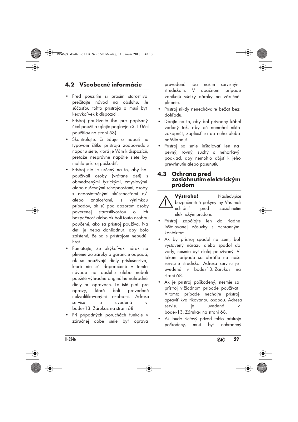 Silvercrest H-3246 User Manual | Page 61 / 94