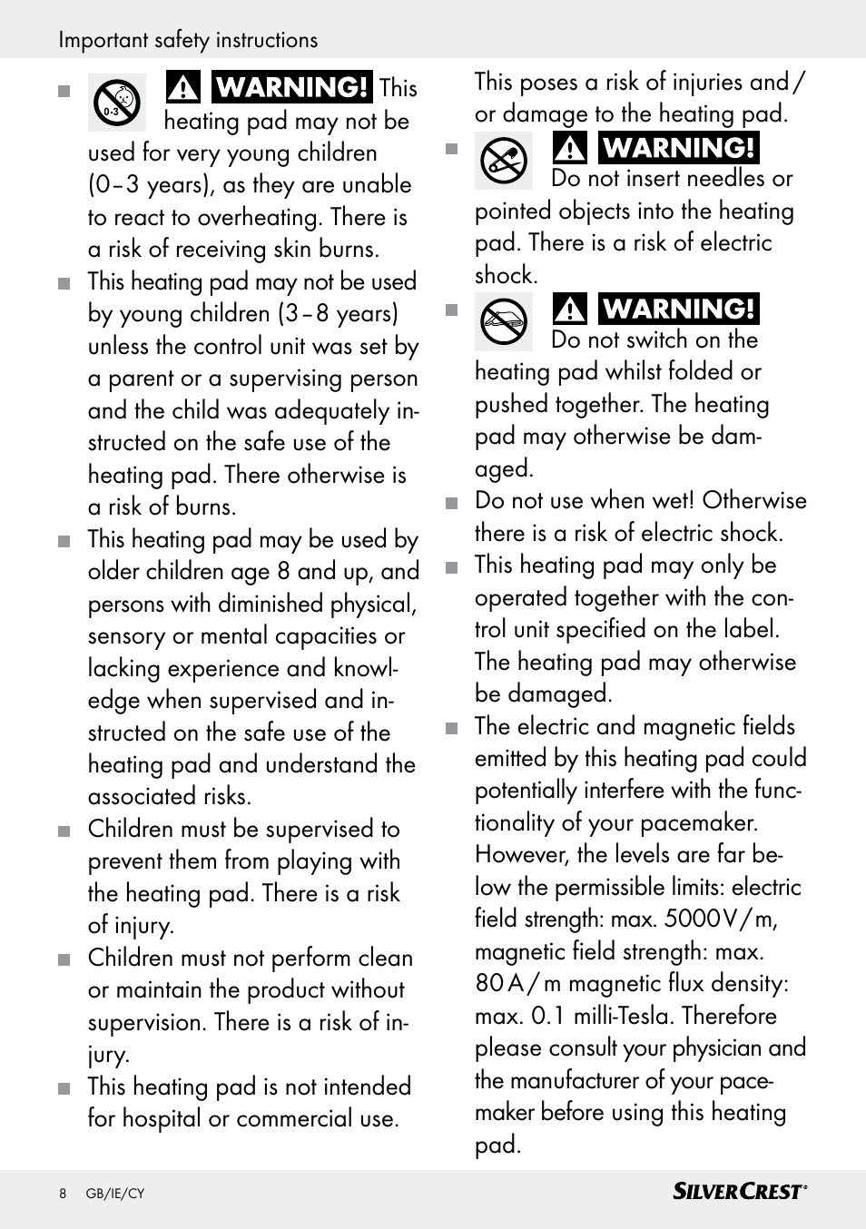 Silvercrest SSK 100 A1 User Manual | Page 8 / 25