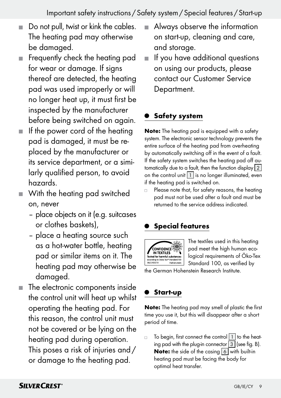 Silvercrest SSK 100 A1 User Manual | Page 9 / 25