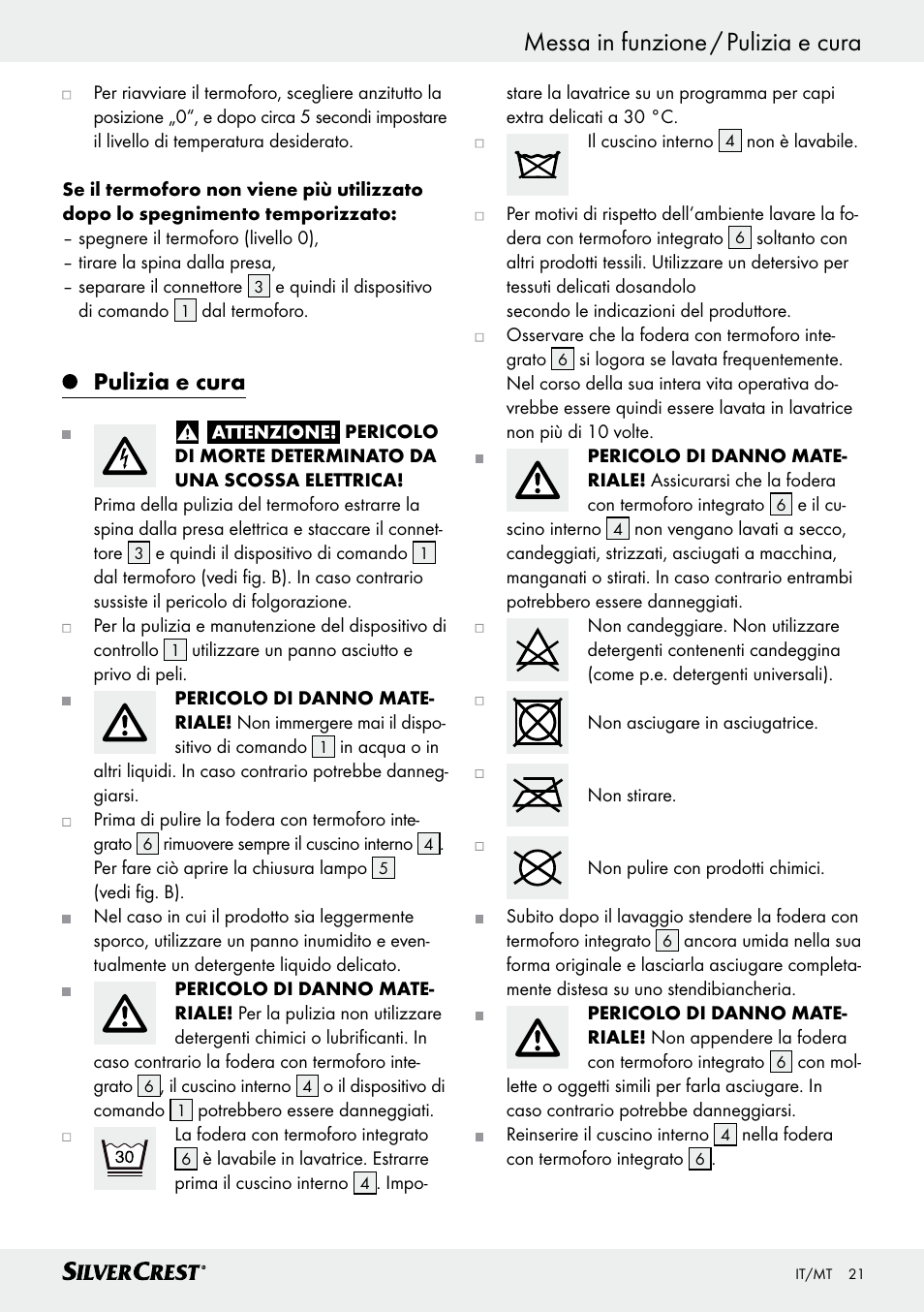 Messa in funzione / pulizia e cura, Pulizia e cura | Silvercrest SSK 100 A1 User Manual | Page 21 / 45