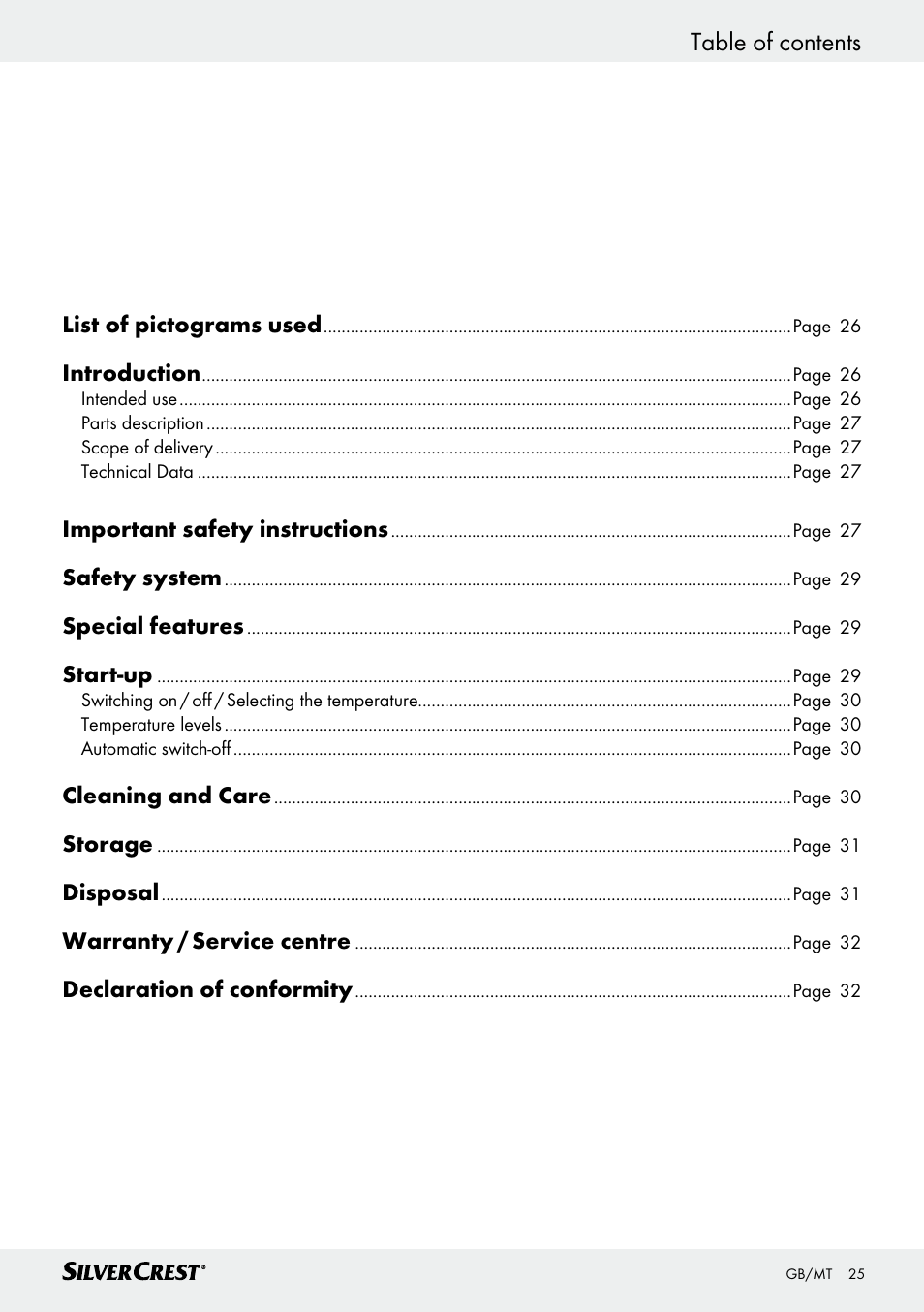 Silvercrest SSK 100 A1 User Manual | Page 25 / 45
