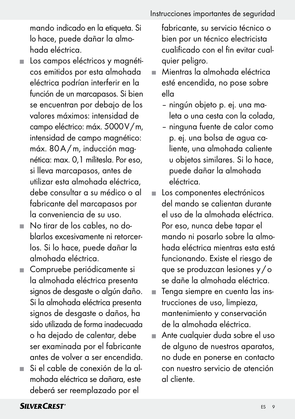 Silvercrest SSK 100 A1 User Manual | Page 9 / 45