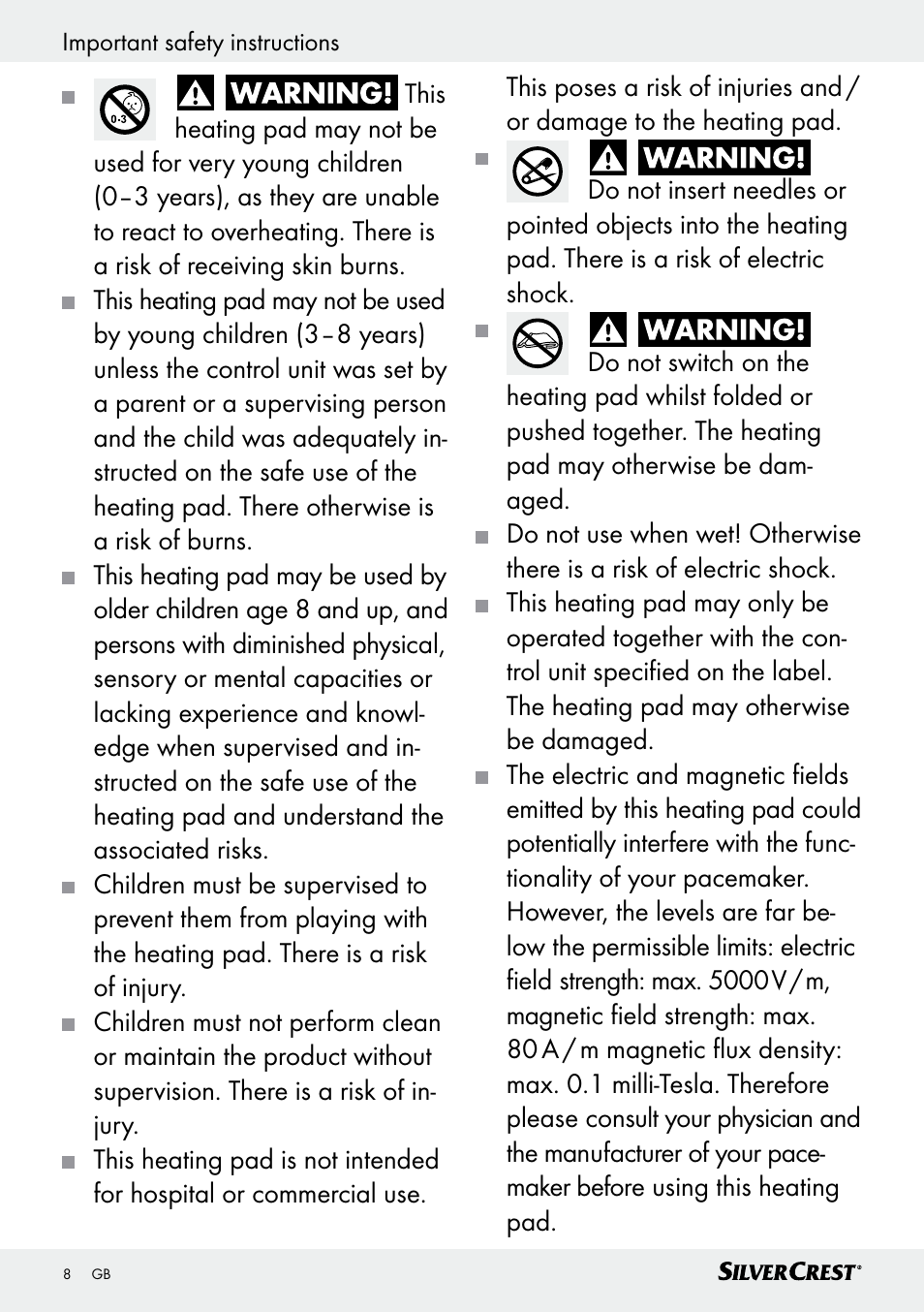 Silvercrest SSK 100 A1 User Manual | Page 8 / 33