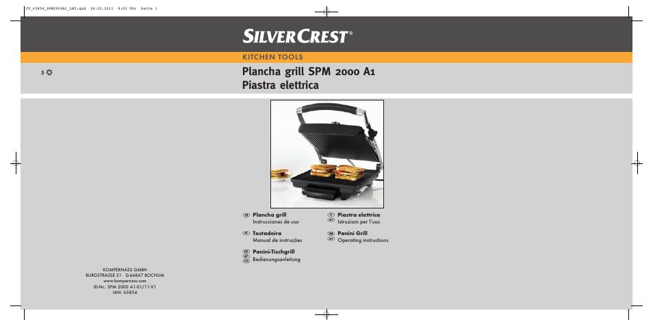 Silvercrest SPM 2000 A1 User Manual | 42 pages