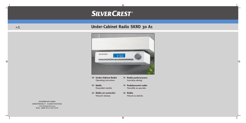 Silvercrest SKRD 30 A1 User Manual | 158 pages