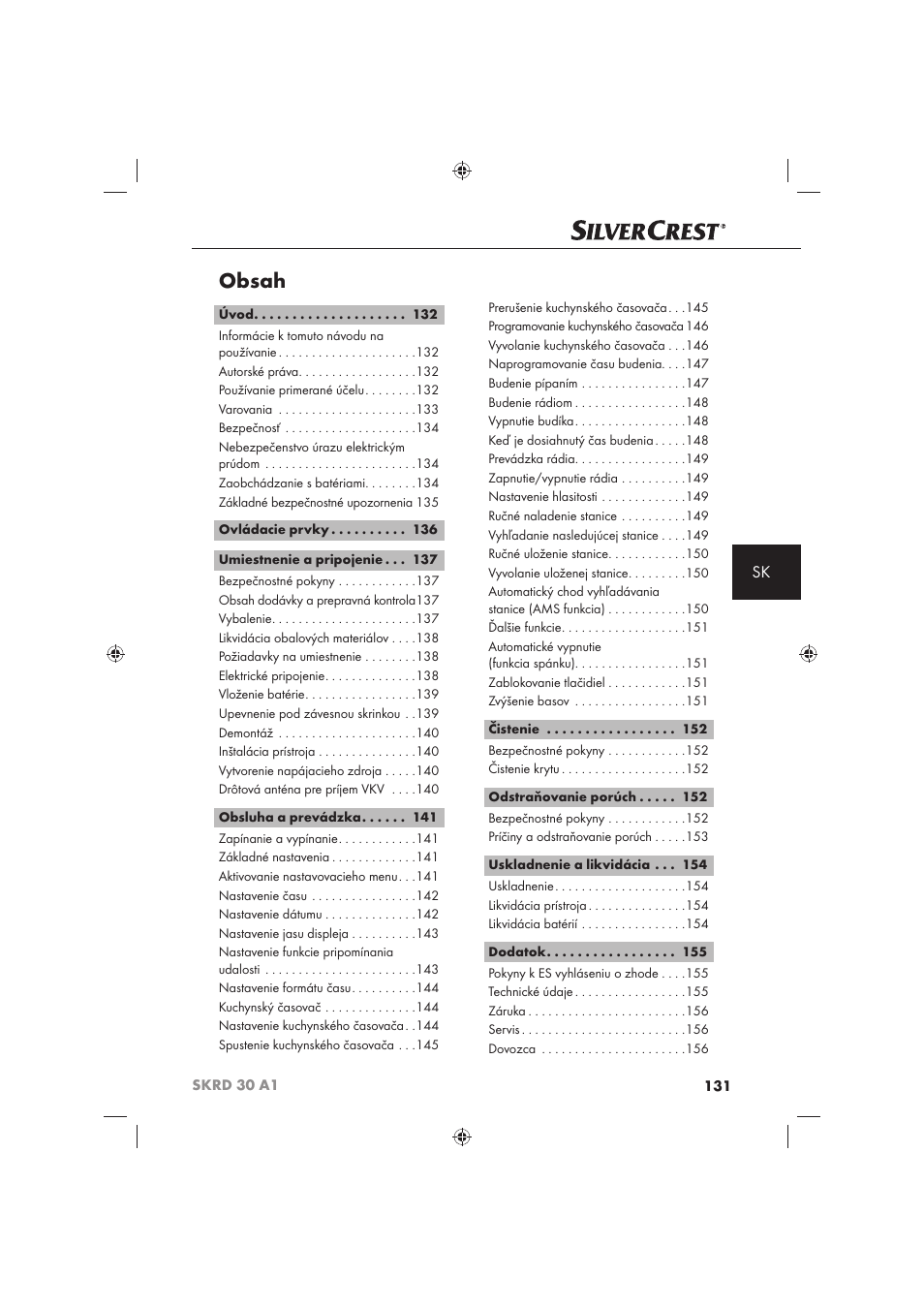 Silvercrest SKRD 30 A1 User Manual | Page 133 / 158