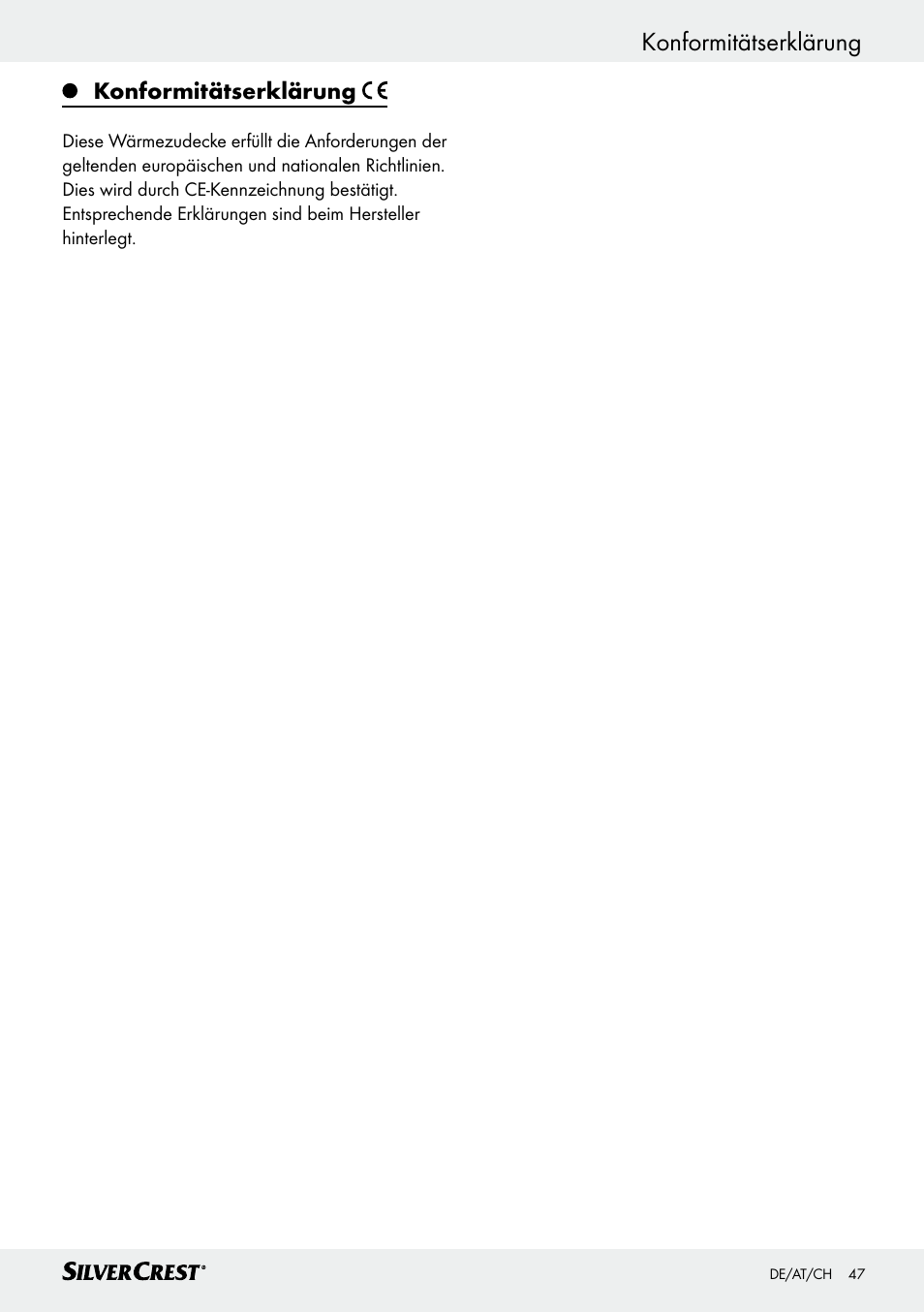 Silvercrest SWD 100 C2 User Manual | Page 47 / 48