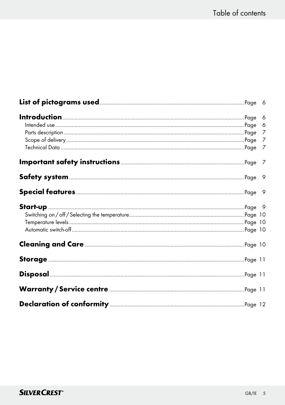 Silvercrest SWD 100 C2 User Manual | Page 5 / 48