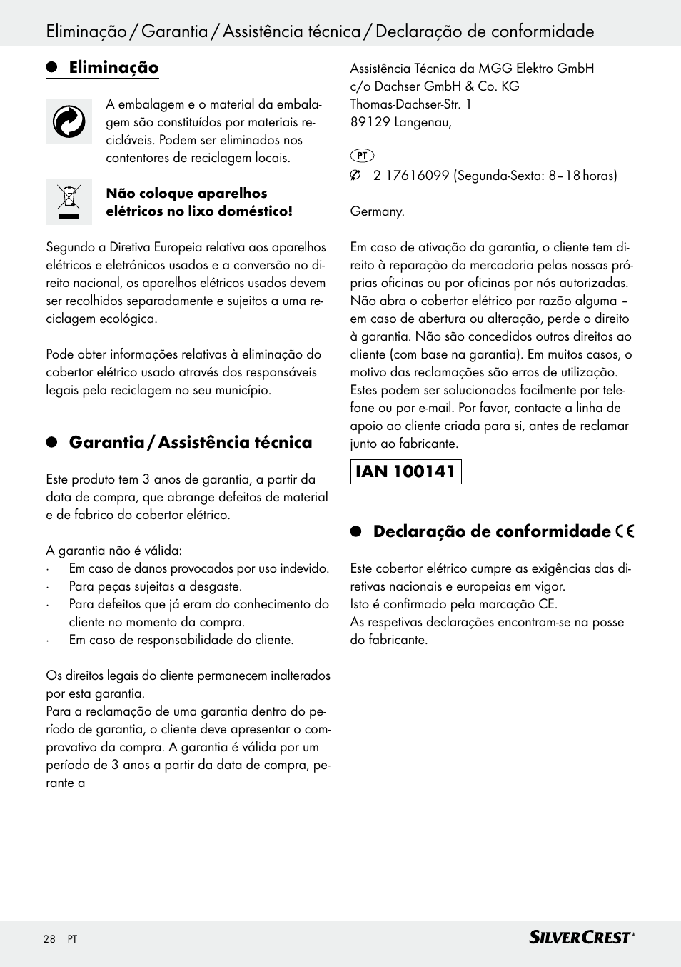 Silvercrest SWD 100 C2 User Manual | Page 28 / 46