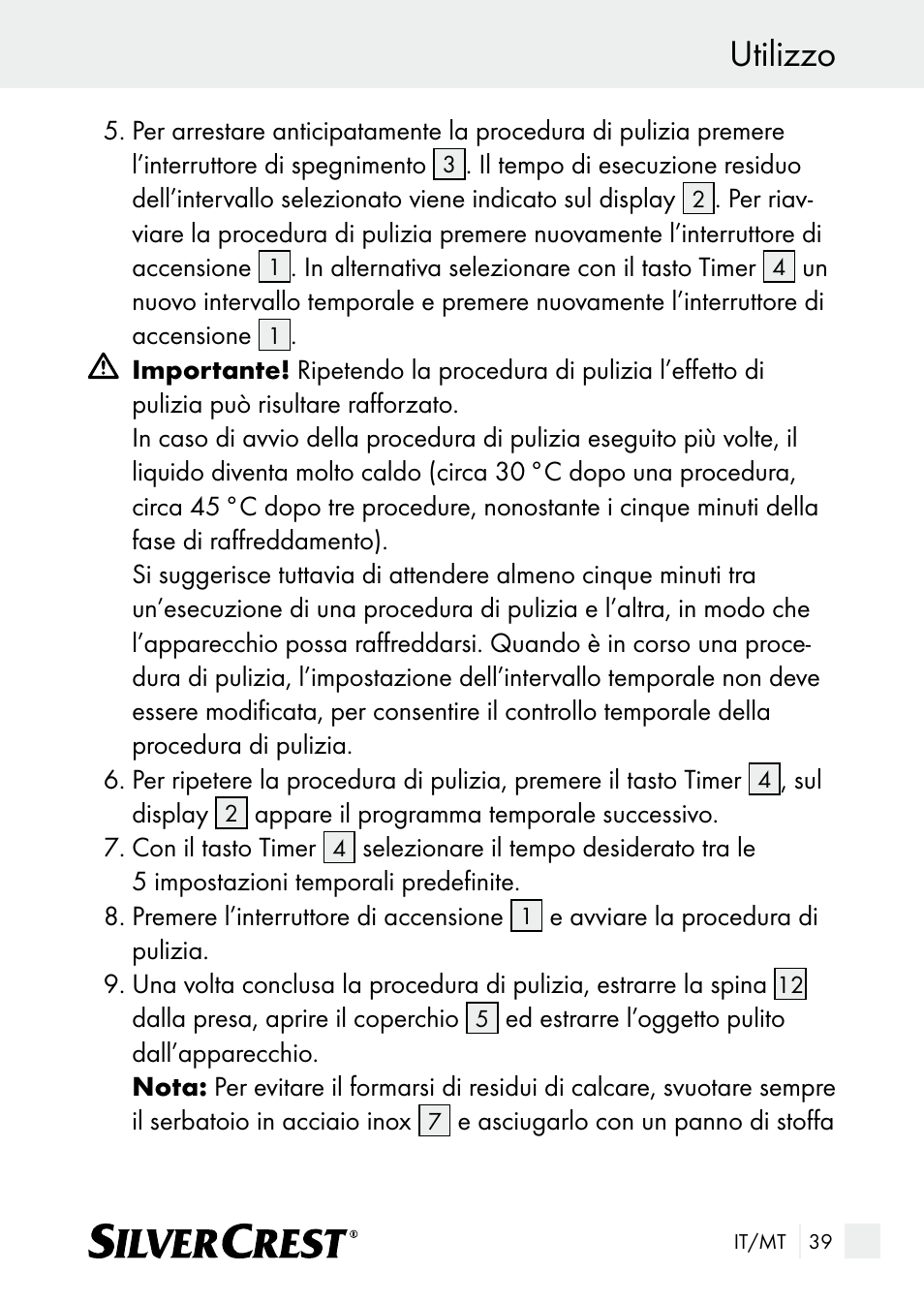 Utilizzo | Silvercrest SUR 46 A1 User Manual | Page 39 / 109