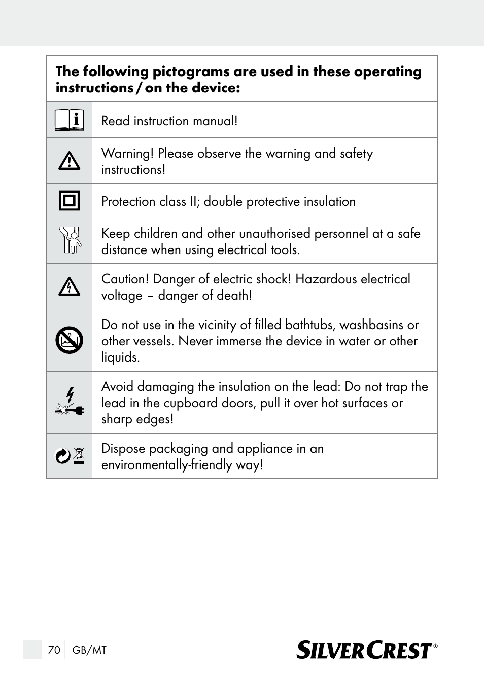 Silvercrest SUR 46 A1 User Manual | Page 70 / 109