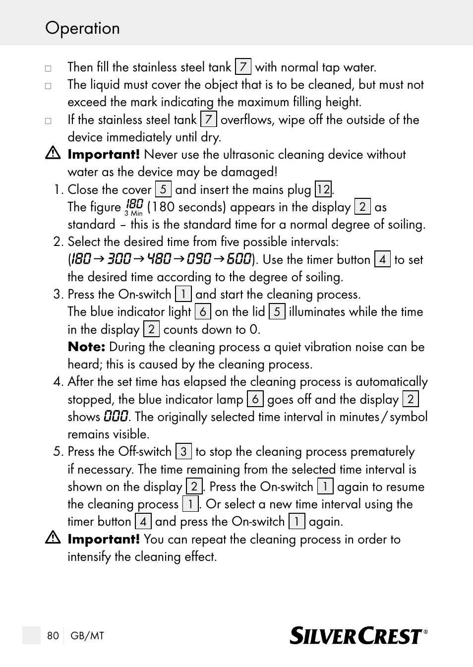 Operation | Silvercrest SUR 46 A1 User Manual | Page 80 / 109