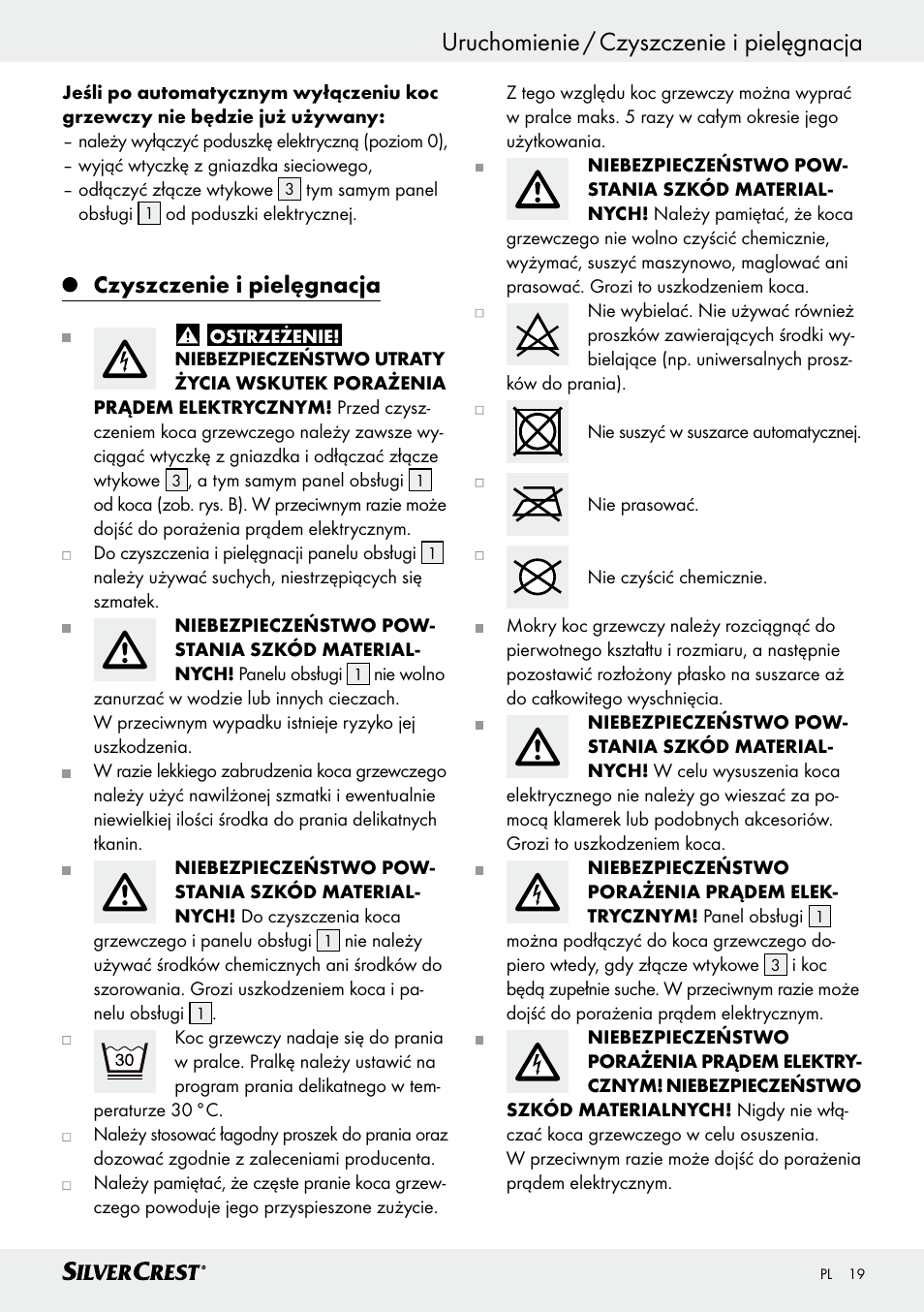 Czyszczenie i pielęgnacja | Silvercrest SWD 100 C2 User Manual | Page 19 / 54