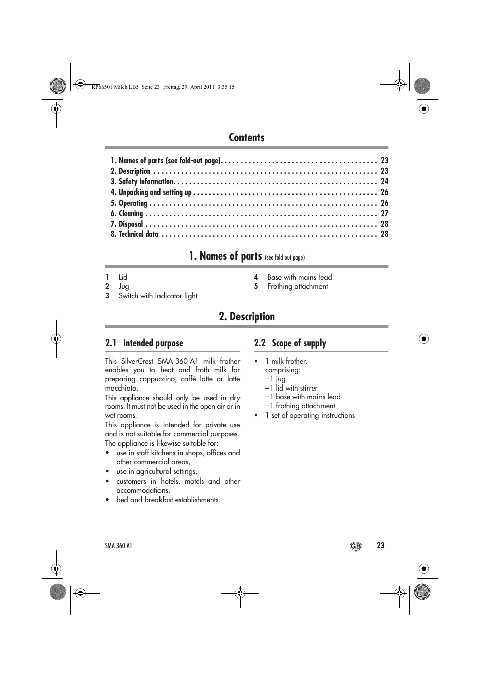Silvercrest SMA 360 A1 User Manual | Page 25 / 38