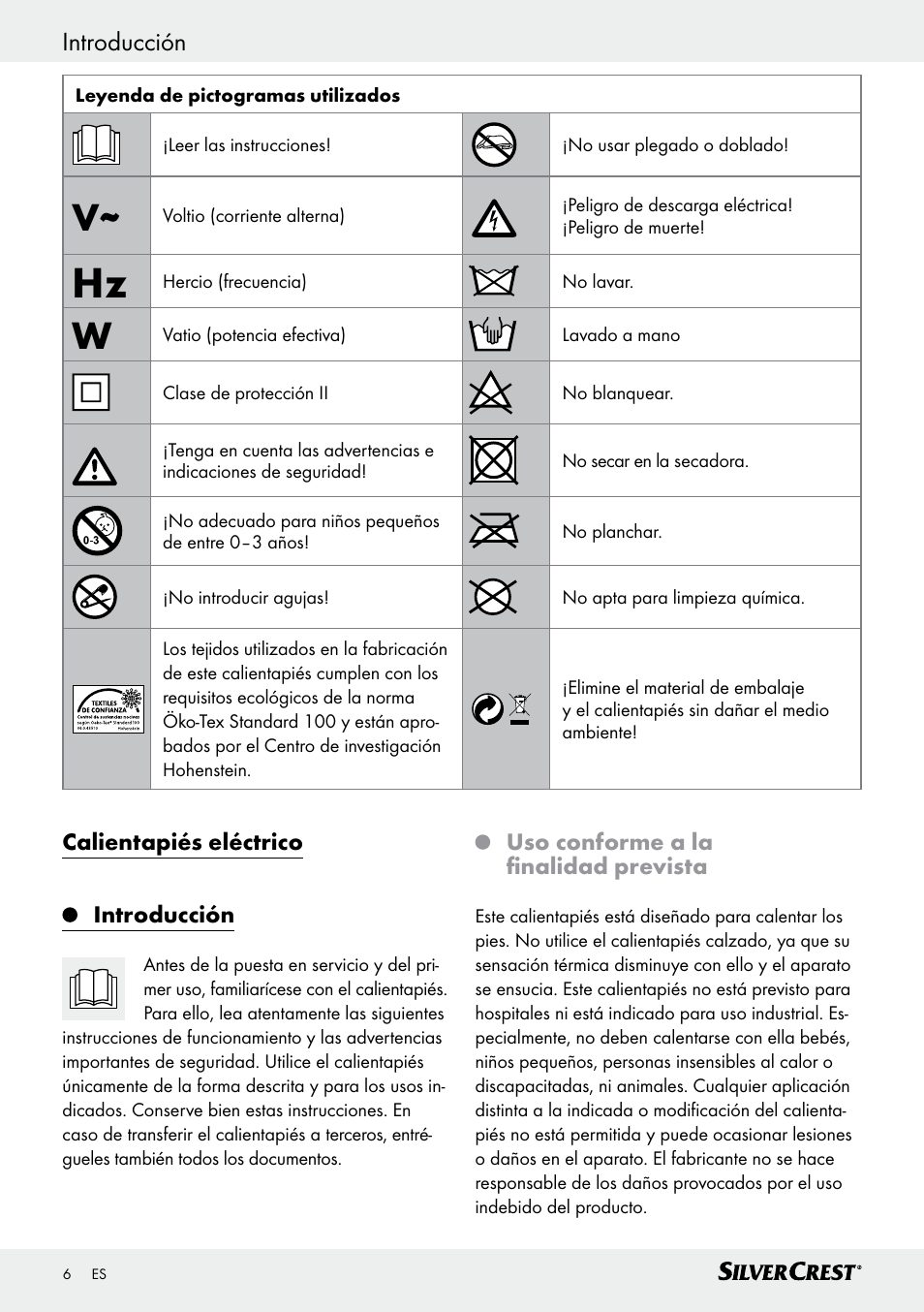 Silvercrest SFW 100 B2 User Manual | Page 6 / 45