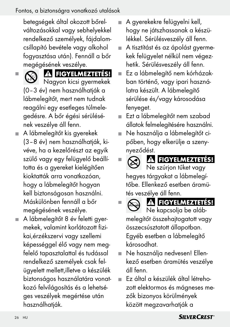 Silvercrest SFW 100 B2 User Manual | Page 26 / 65