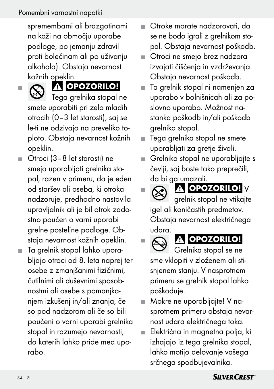 Silvercrest SFW 100 B2 User Manual | Page 34 / 65
