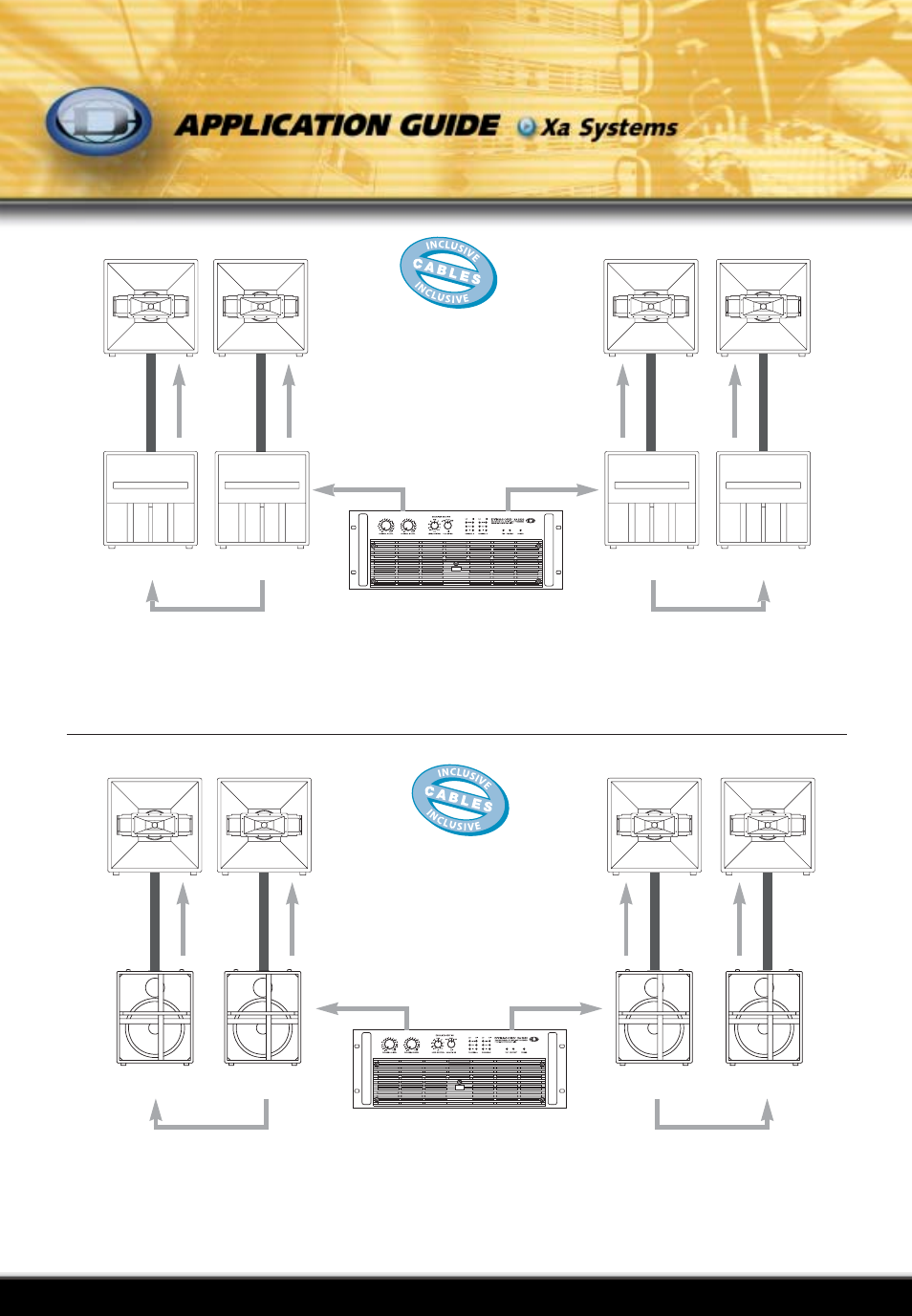 Xa 58 system, Xa 68 system | Dynacord FORUM LINE F12 User Manual | Page 8 / 8