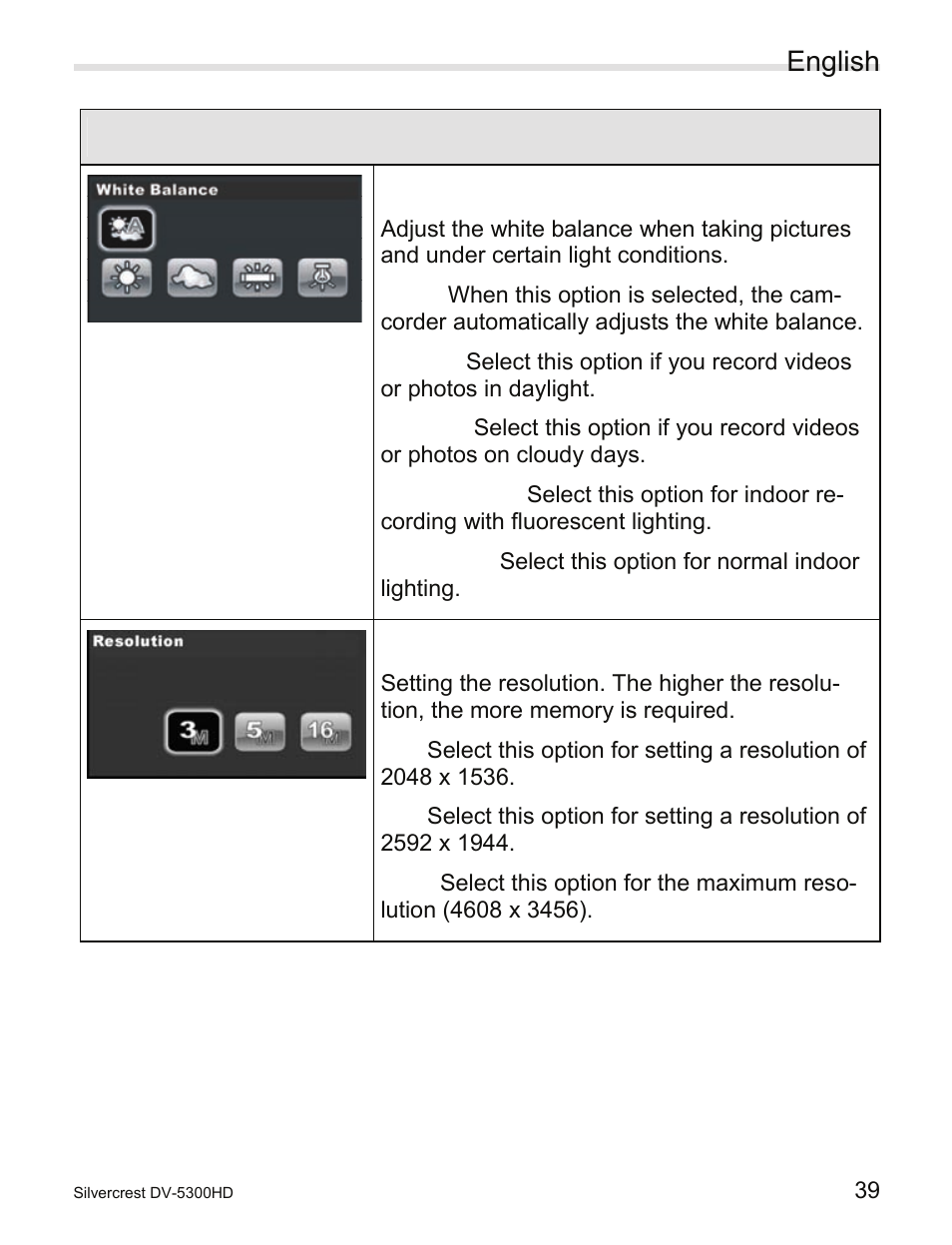 English | Silvercrest DV-5300HD User Manual | Page 41 / 58