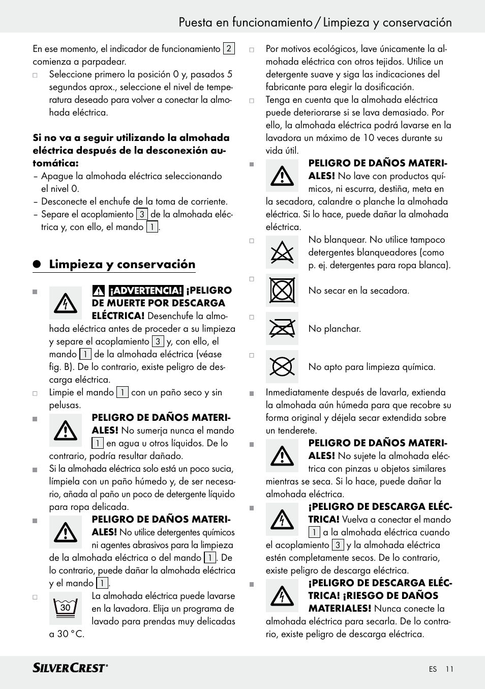 Limpieza y conservación | Silvercrest SRNH 100 C2 User Manual | Page 11 / 39