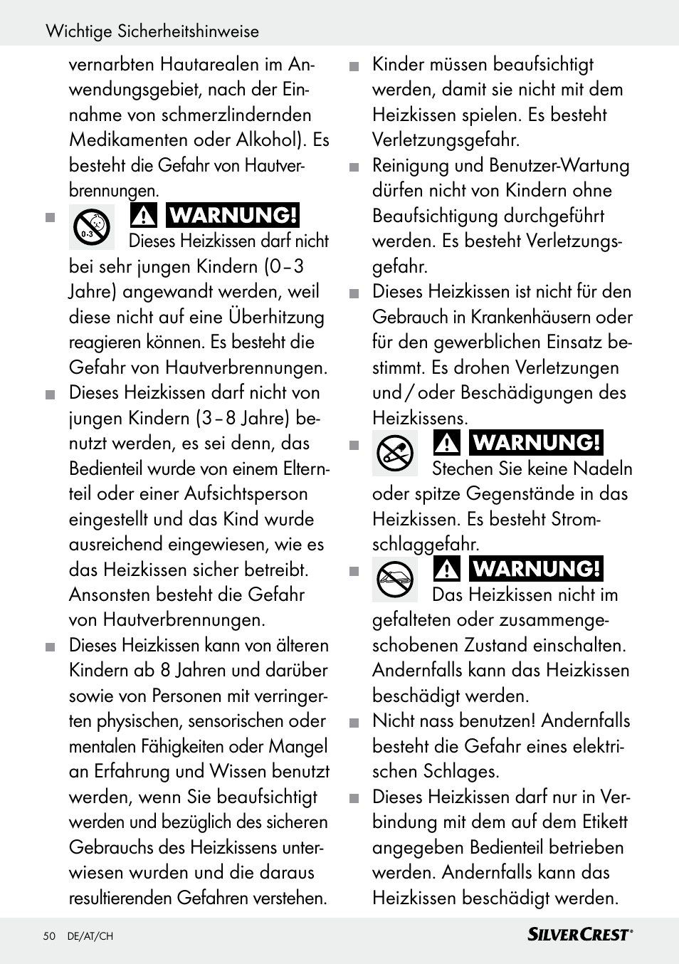 Silvercrest SRNH 100 C2 User Manual | Page 50 / 55