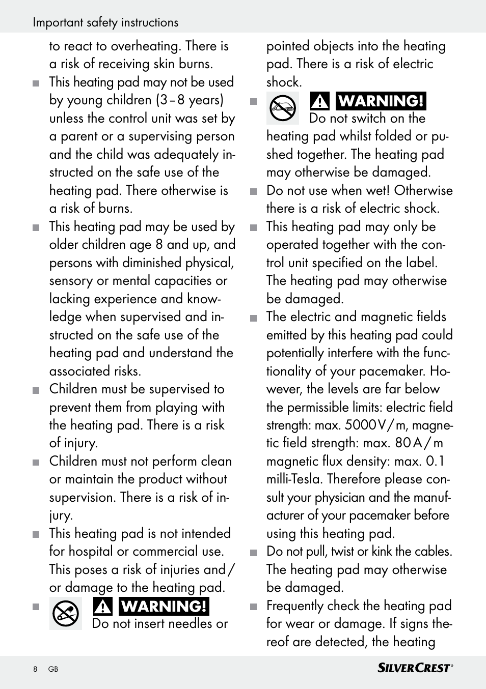Silvercrest SRNH 100 C2 User Manual | Page 8 / 55