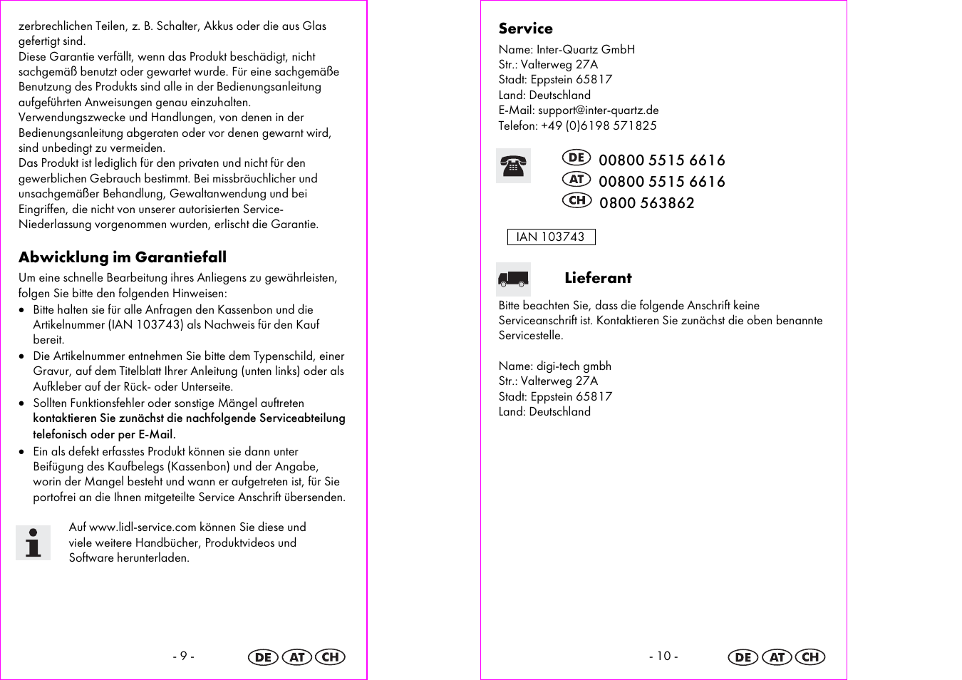 Silvercrest 4-LD3905 User Manual | Page 6 / 21