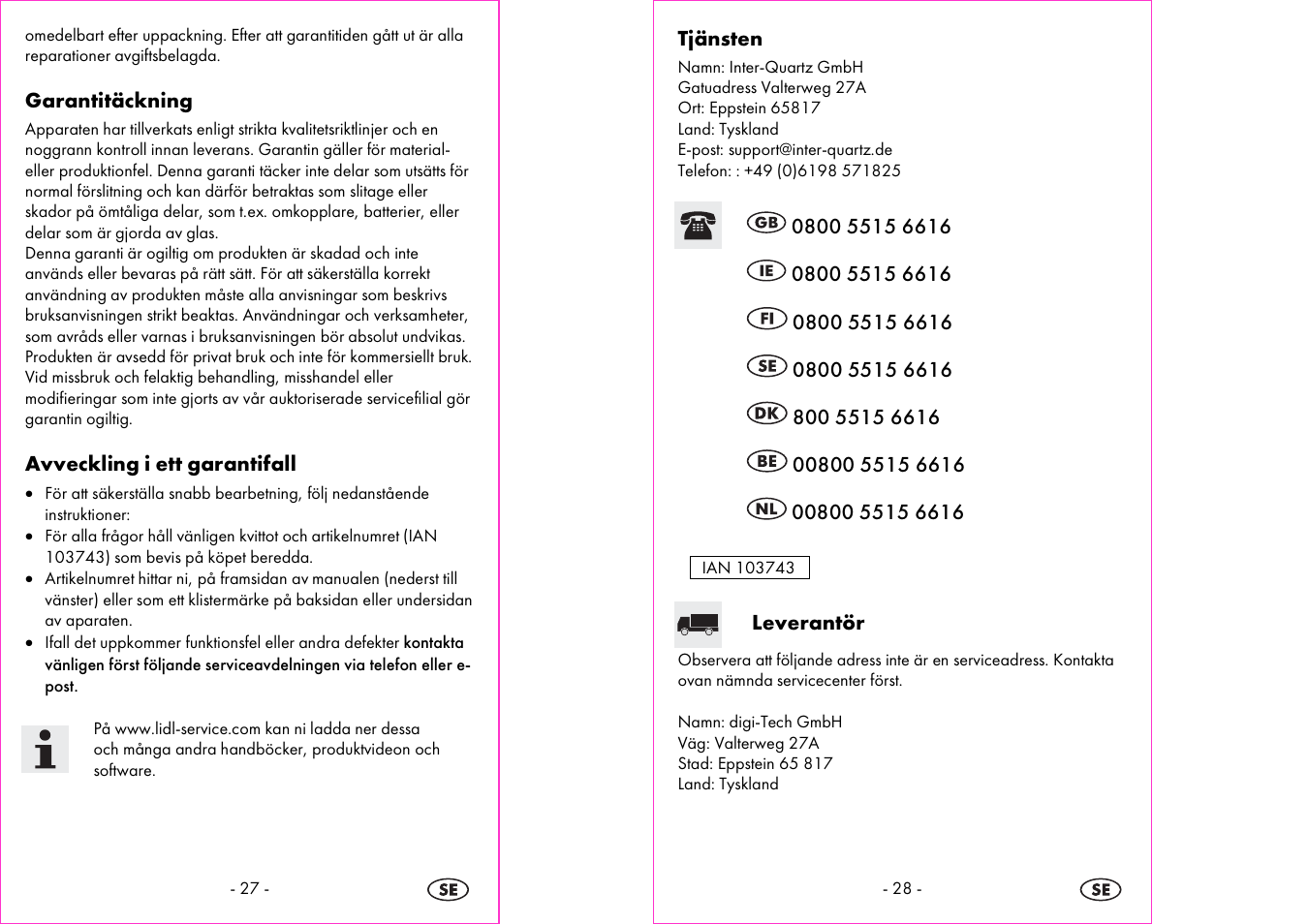 Silvercrest 4-LD3905 User Manual | Page 15 / 36