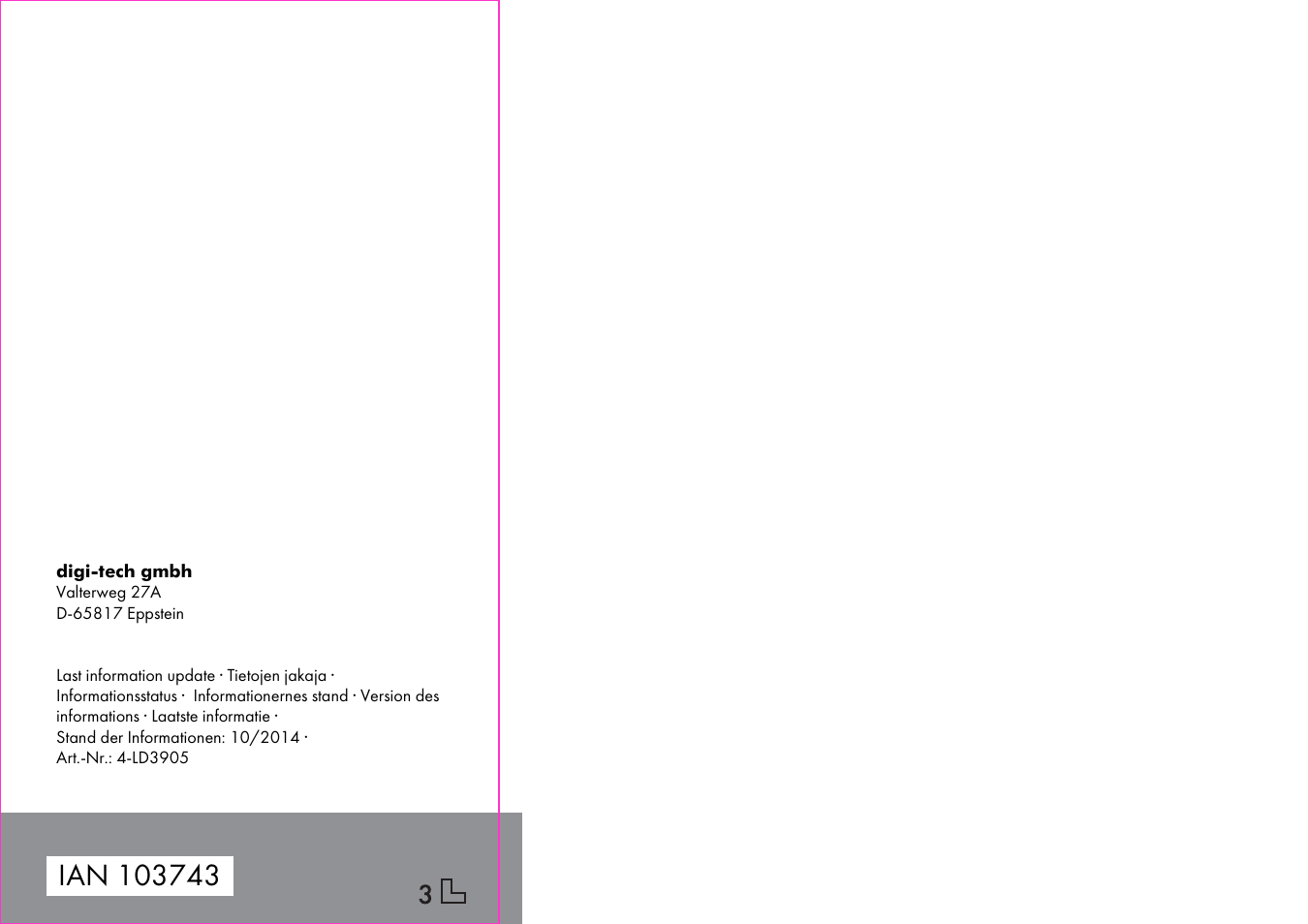 Silvercrest 4-LD3905 User Manual | Page 36 / 36