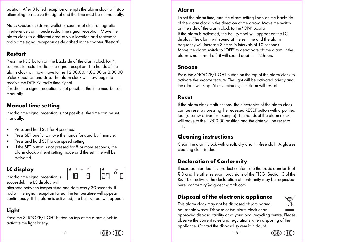 Silvercrest 4-LD3905 User Manual | Page 4 / 36