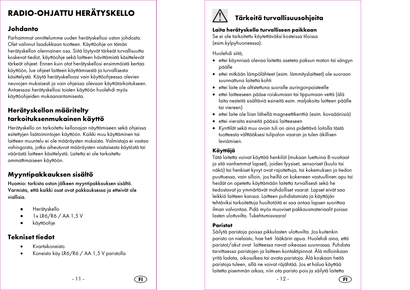 Radio-ohjattu herätyskello | Silvercrest 4-LD3905 User Manual | Page 7 / 36