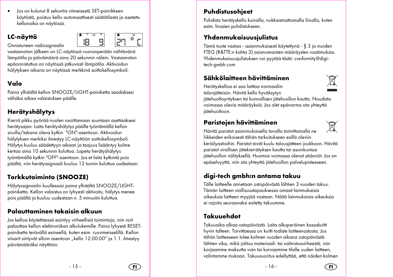 Silvercrest 4-LD3905 User Manual | Page 9 / 36