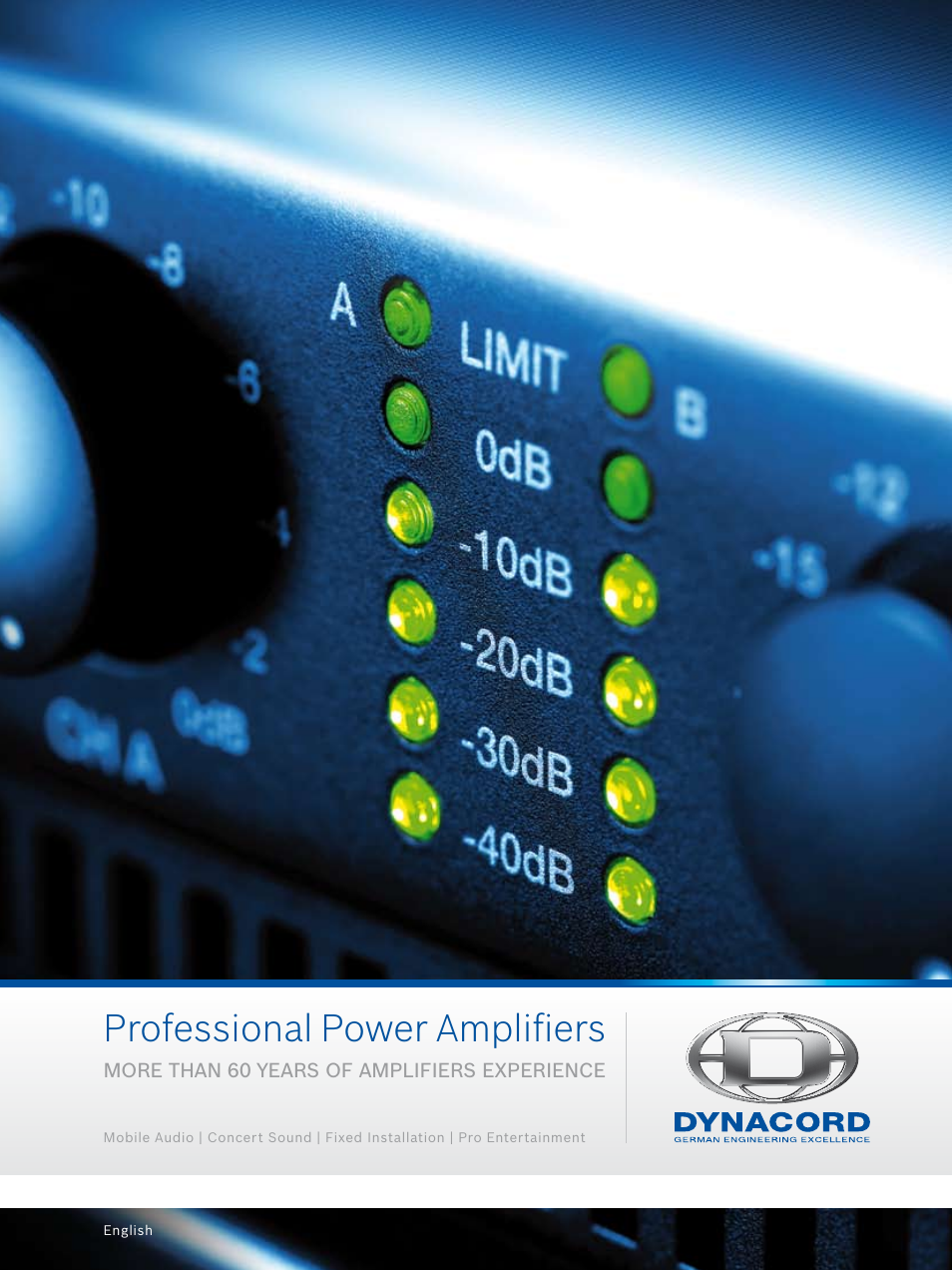 Dynacord Professional Power Amplifiers User Manual | 72 pages