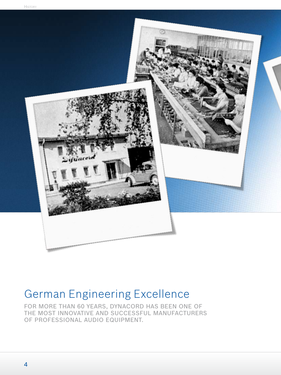 German engineering excellence | Dynacord Professional Power Amplifiers User Manual | Page 4 / 72