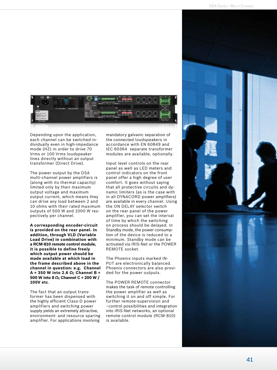 Dynacord Professional Power Amplifiers User Manual | Page 41 / 72