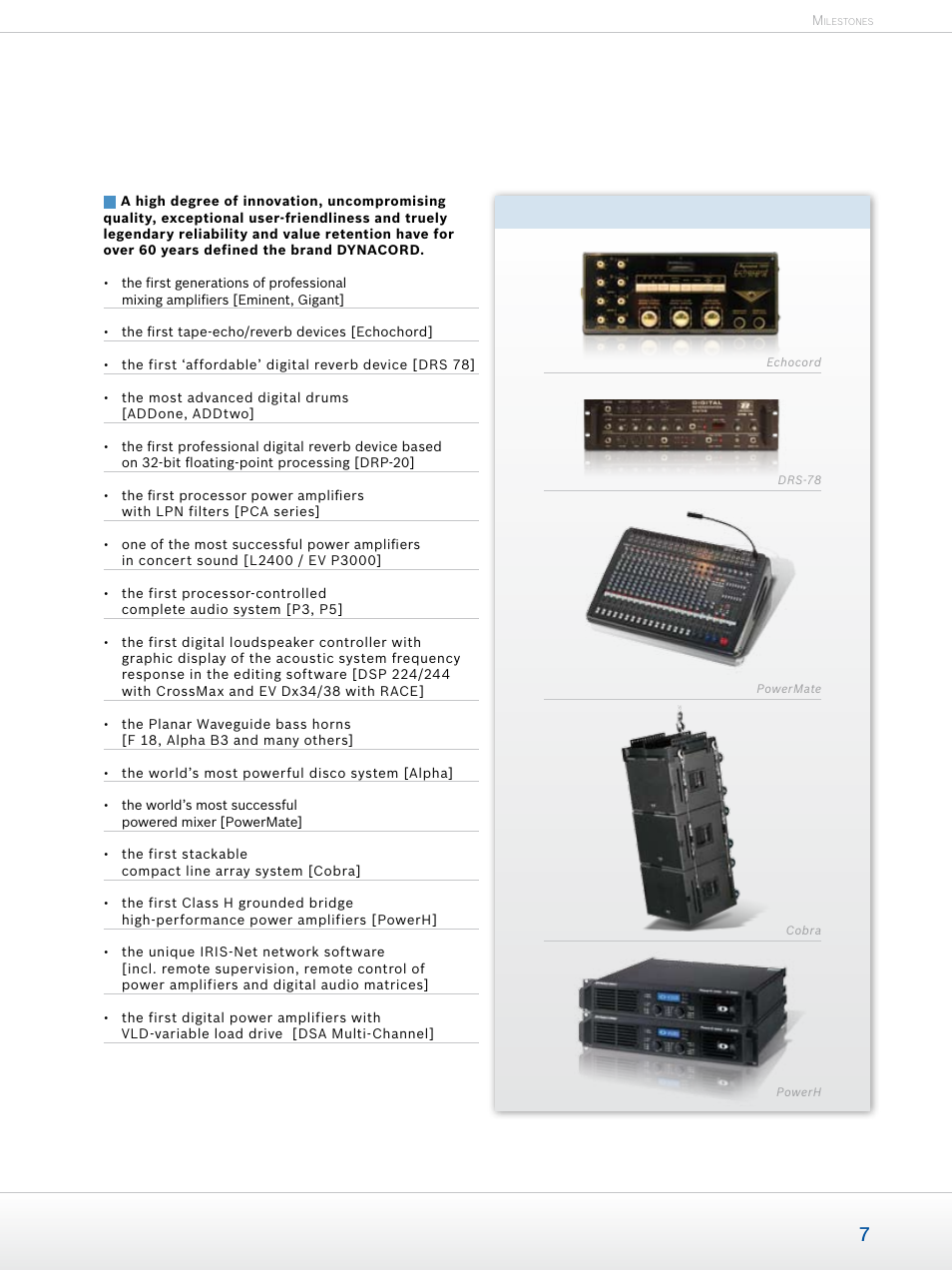 Dynacord Professional Power Amplifiers User Manual | Page 7 / 72